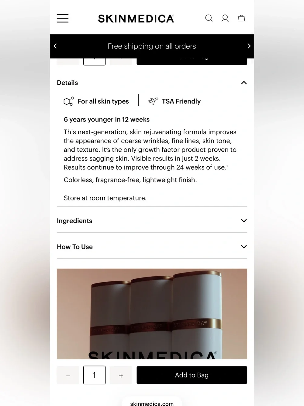 SkinMedica TNS Advanced+ Serum NEW